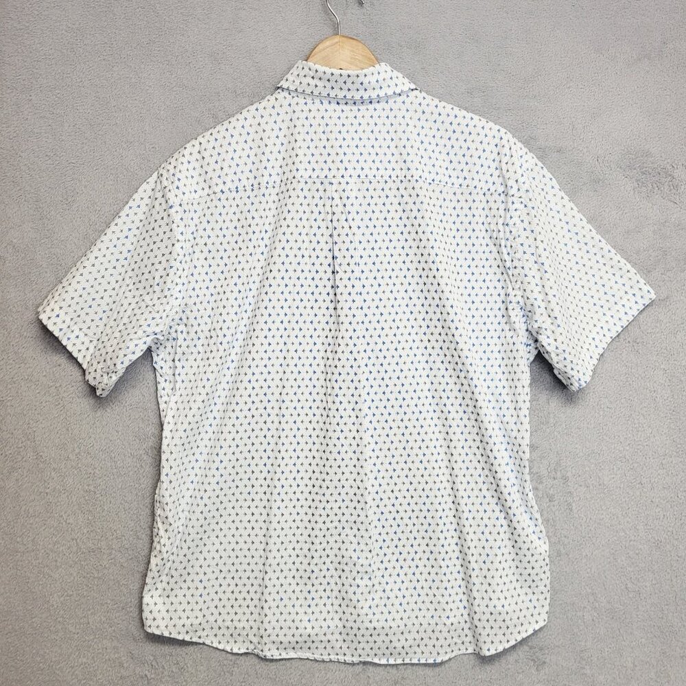Peter Millar Shirt Mens Large Catch Of The Day Pocket Sport Button Down Preppy - Picture 3 of 10